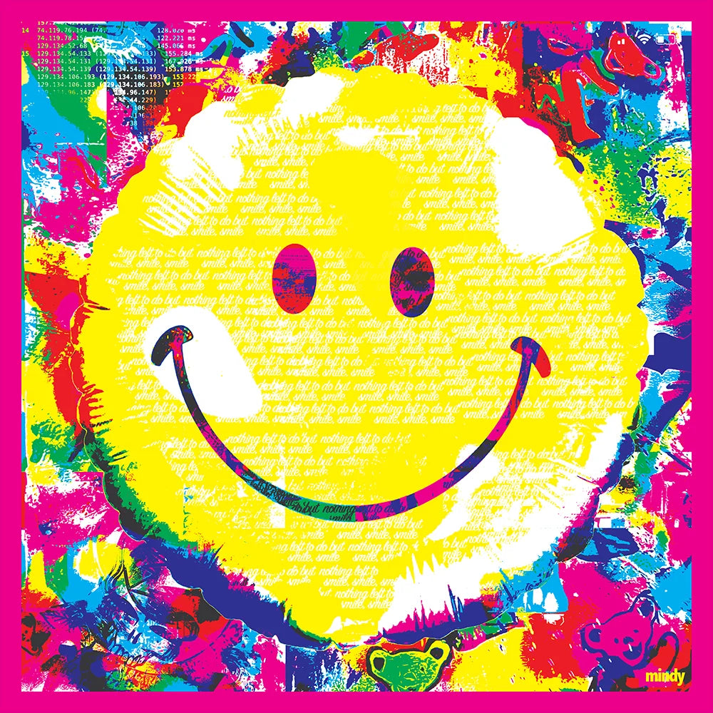 nothin' left to do but smile, smile, smile [metal wall art]