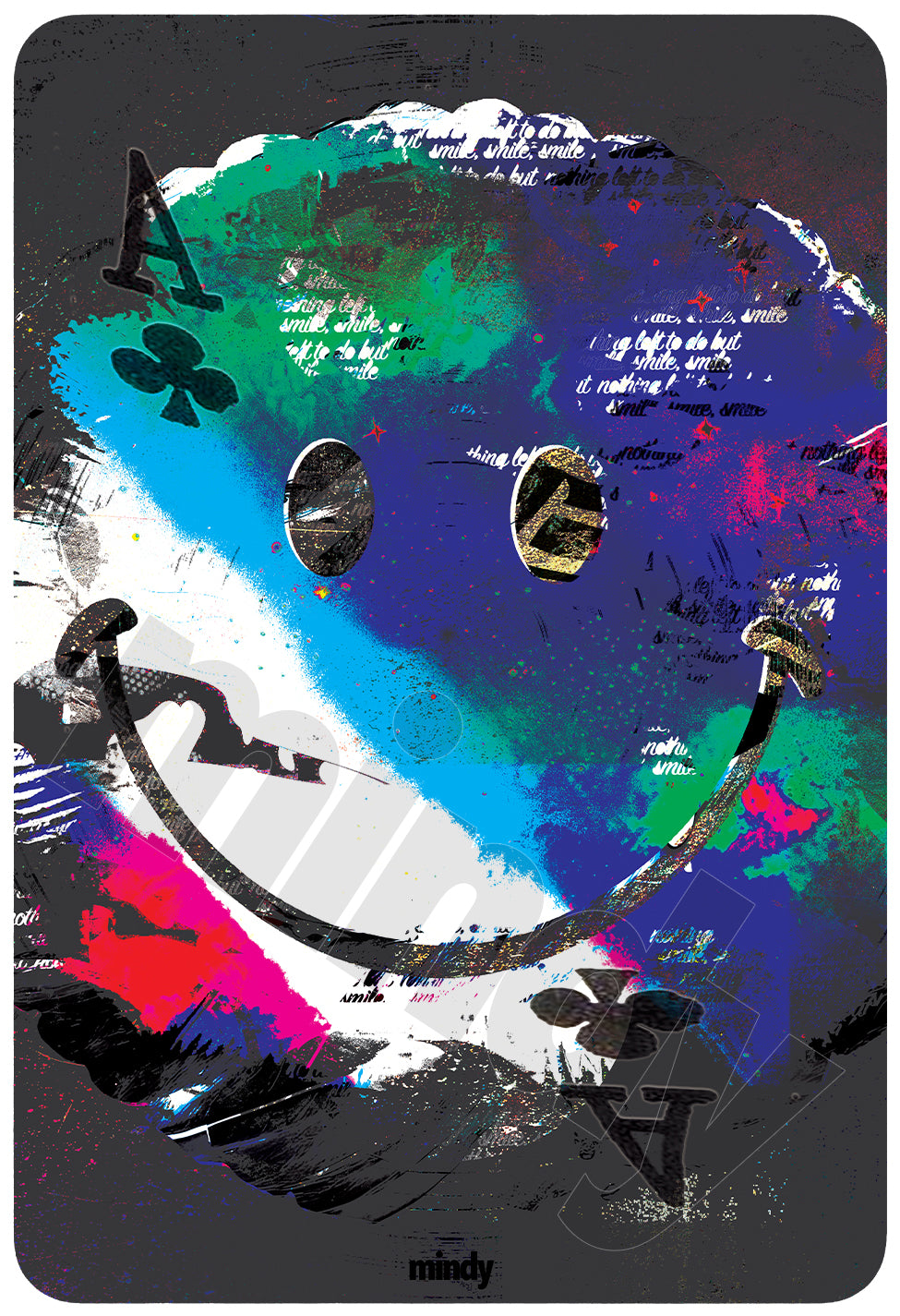 ace of smiles [metal art print]