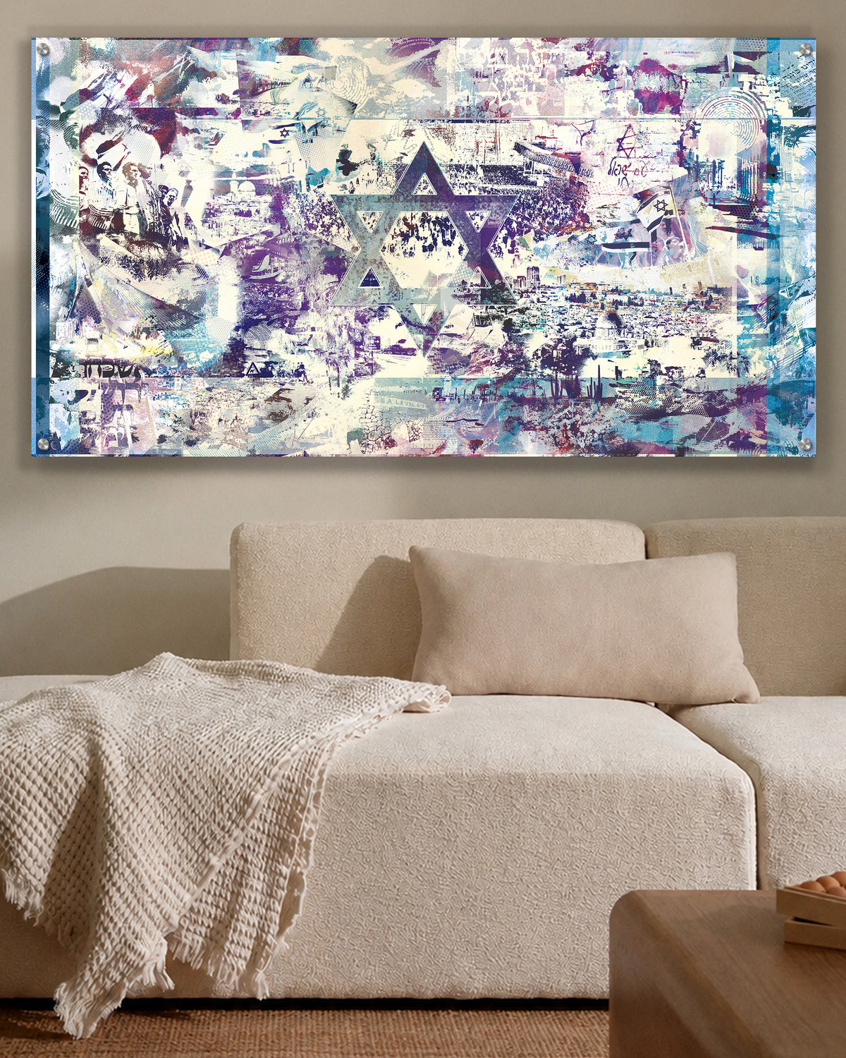 flag of israel [metal wall art]