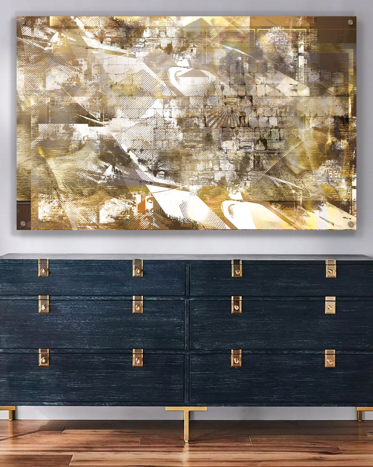 pop western wall (in gold) [metal wall art]