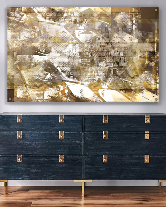 pop western wall (in gold) [metal wall art]