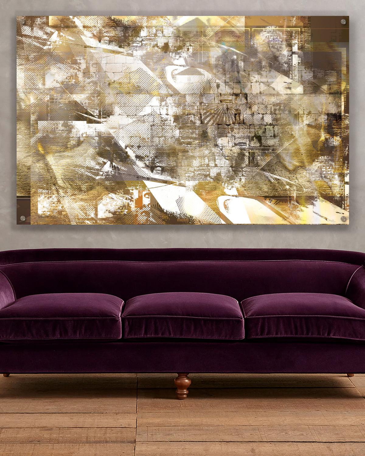 pop western wall (in gold) [metal wall art]