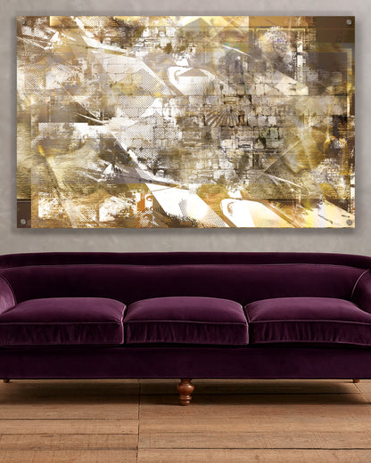 pop western wall (in gold) [metal wall art]