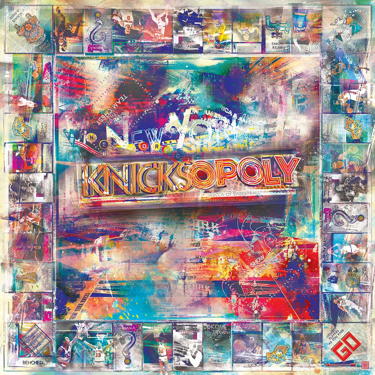 knicksopoly [metal wall art]