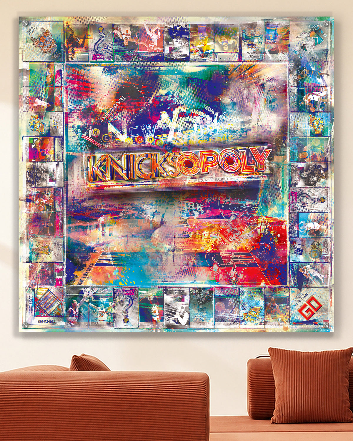 knicksopoly [metal wall art]