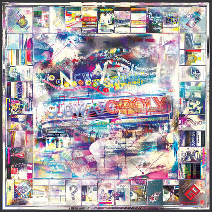 subwayopoly [metal wall art]