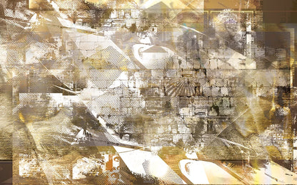 pop western wall (in gold) [metal wall art]