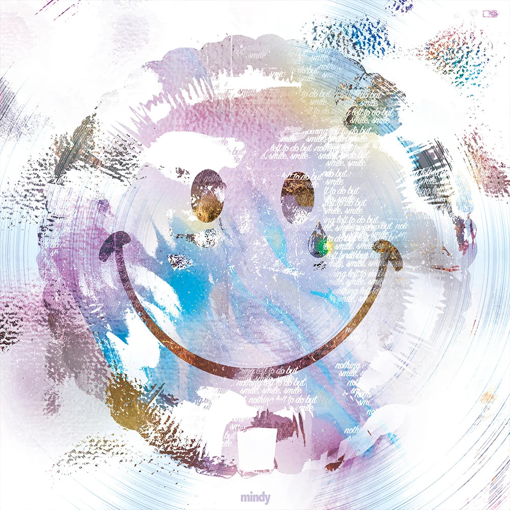 laughing in the purple rain [metal wall art]