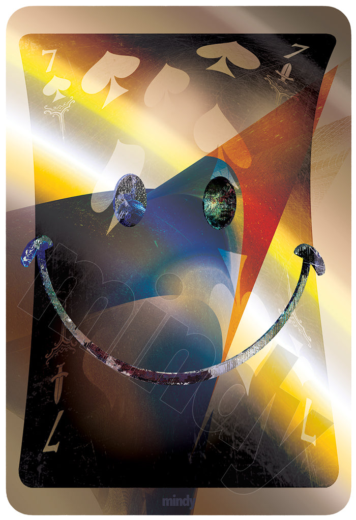 seven of smiles [metal art print]