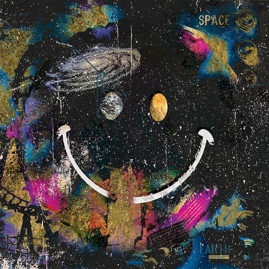 since the return of her stay on the moon [metal wall art]