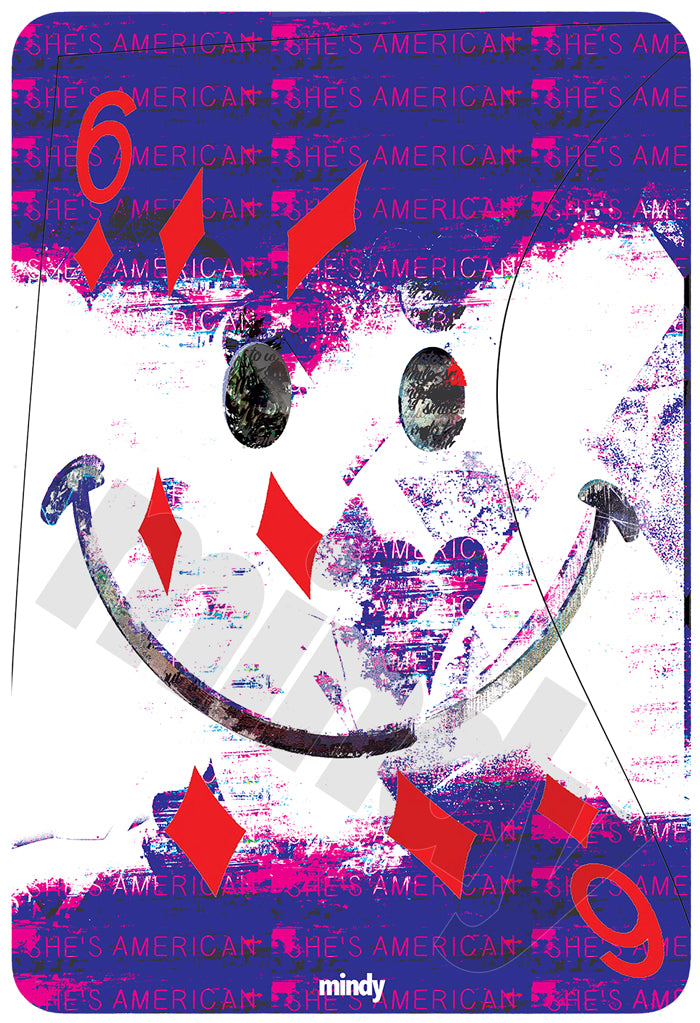six of smiles [metal art print]